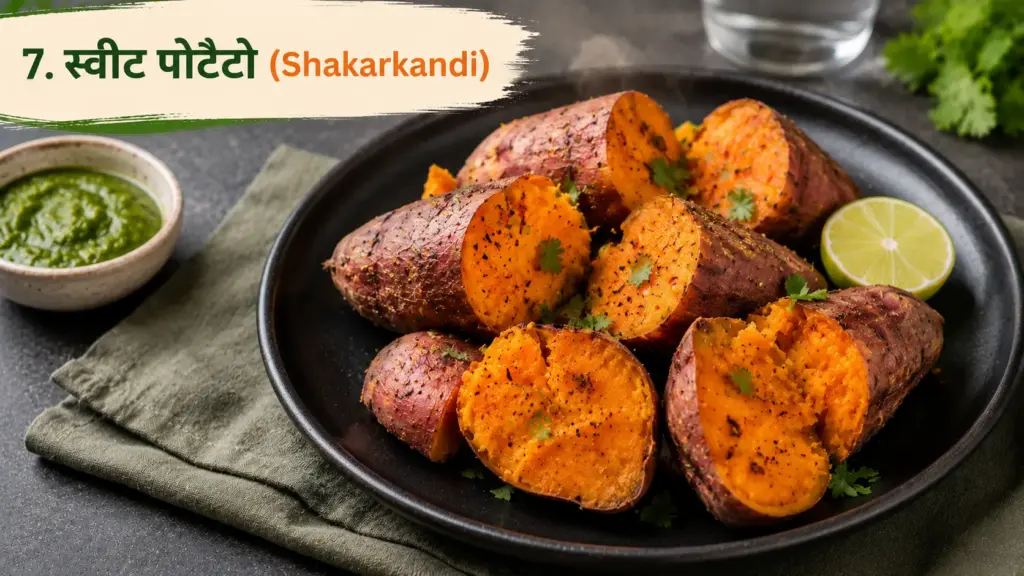15-Min Low-Calorie Indian Dinner Recipes: Roasted Sweet Potato (Shakarkandi) for Healthy and Filling Indian Dinner Ideas