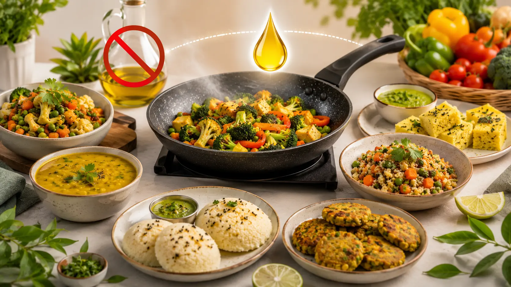 10 टेस्टी और लाइट Indian recipes का collage जो आसान और रोज़मर्रा की cooking ideas दिखाता है