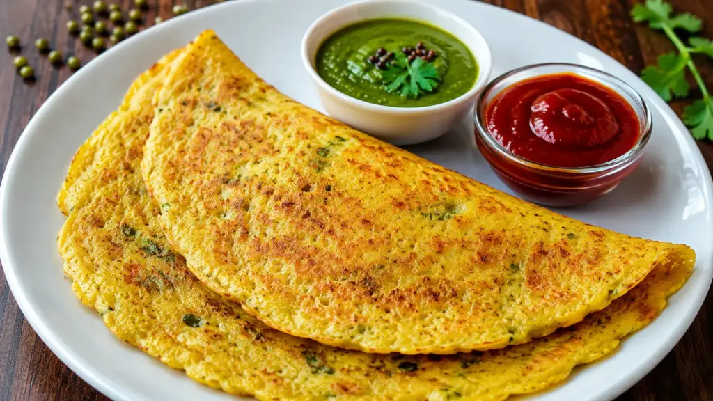 Moong Dal Chilla – Easy Indian Breakfast Recipe in Breakfast Recipes Style