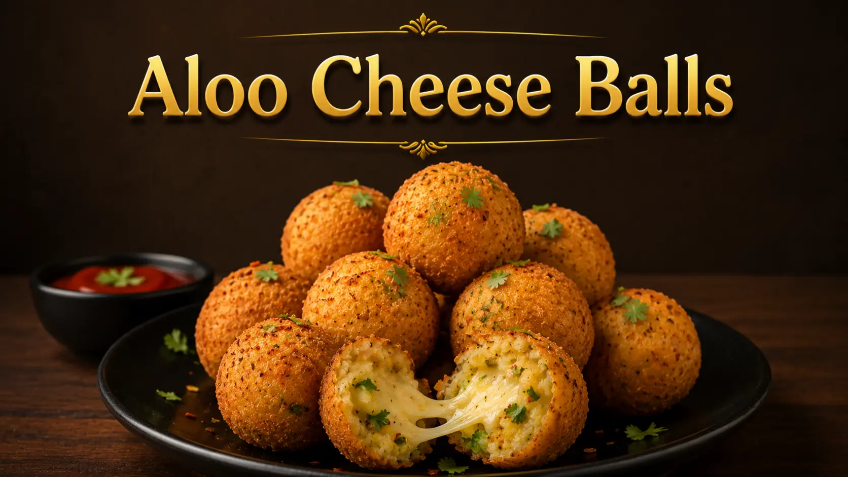 crispy aloo cheese balls made with mashed potatoes and cheese as a quick kids snack
