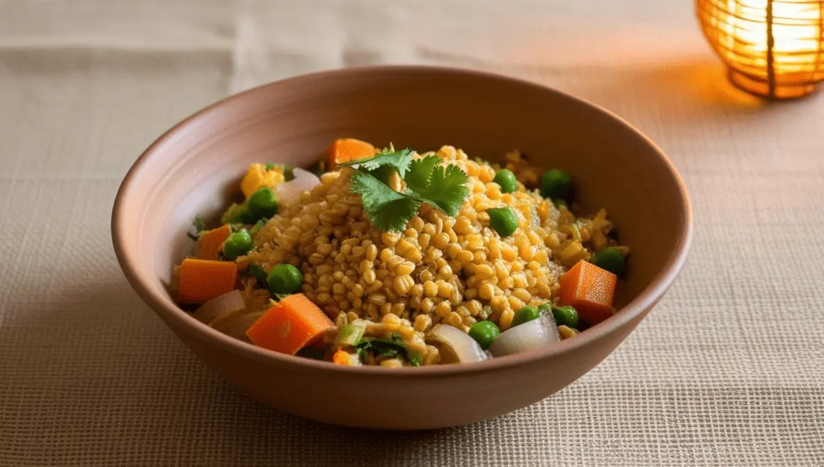 Millet Recipes के लिए घर पर बना स्वादिष्ट कोदो वेजिटेबल पुलाव