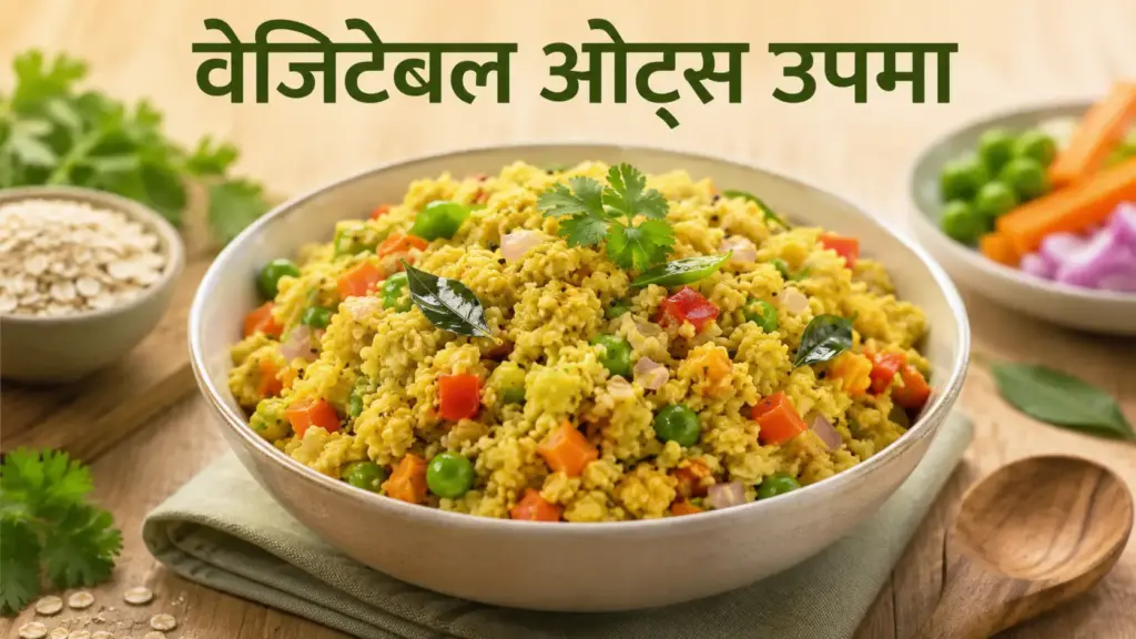 10 Easy Indian Breakfast Ideas में स्वादिष्ट और टेस्टी वेजिटेबल ओट्स उपमा की डिश – Breakfast Recipes