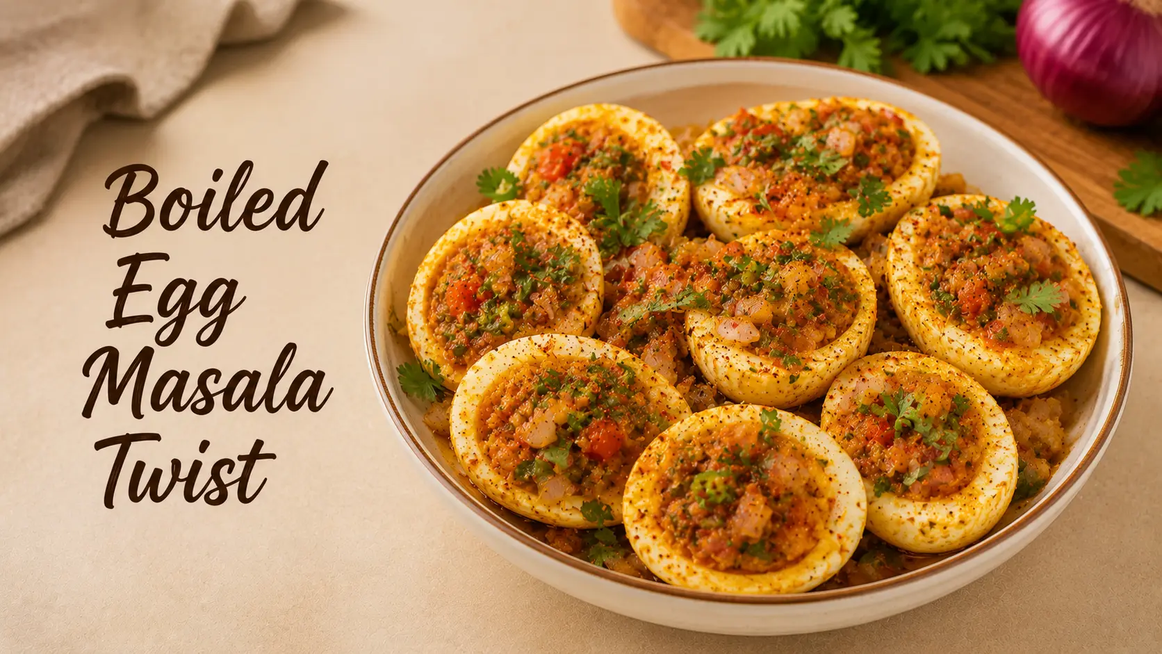 Boiled Egg Masala Twist Recipe – मसालेदार ग्रेवी के साथ बनी स्वादिष्ट Boiled Egg Recipe