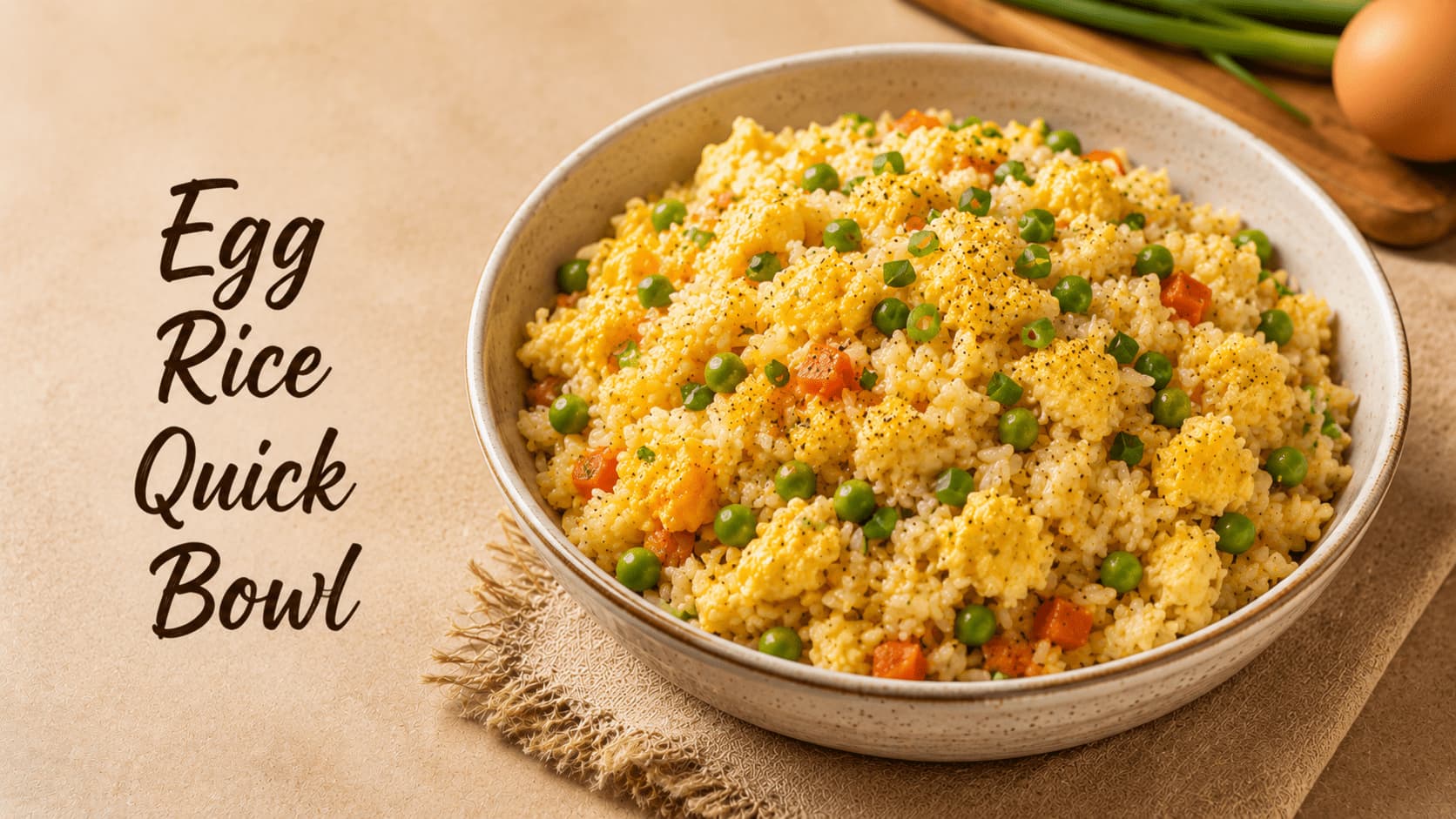 Egg Rice Quick Bowl Recipe – अंडे और चावल से बनी आसान और स्वादिष्ट Egg Rice Recipe