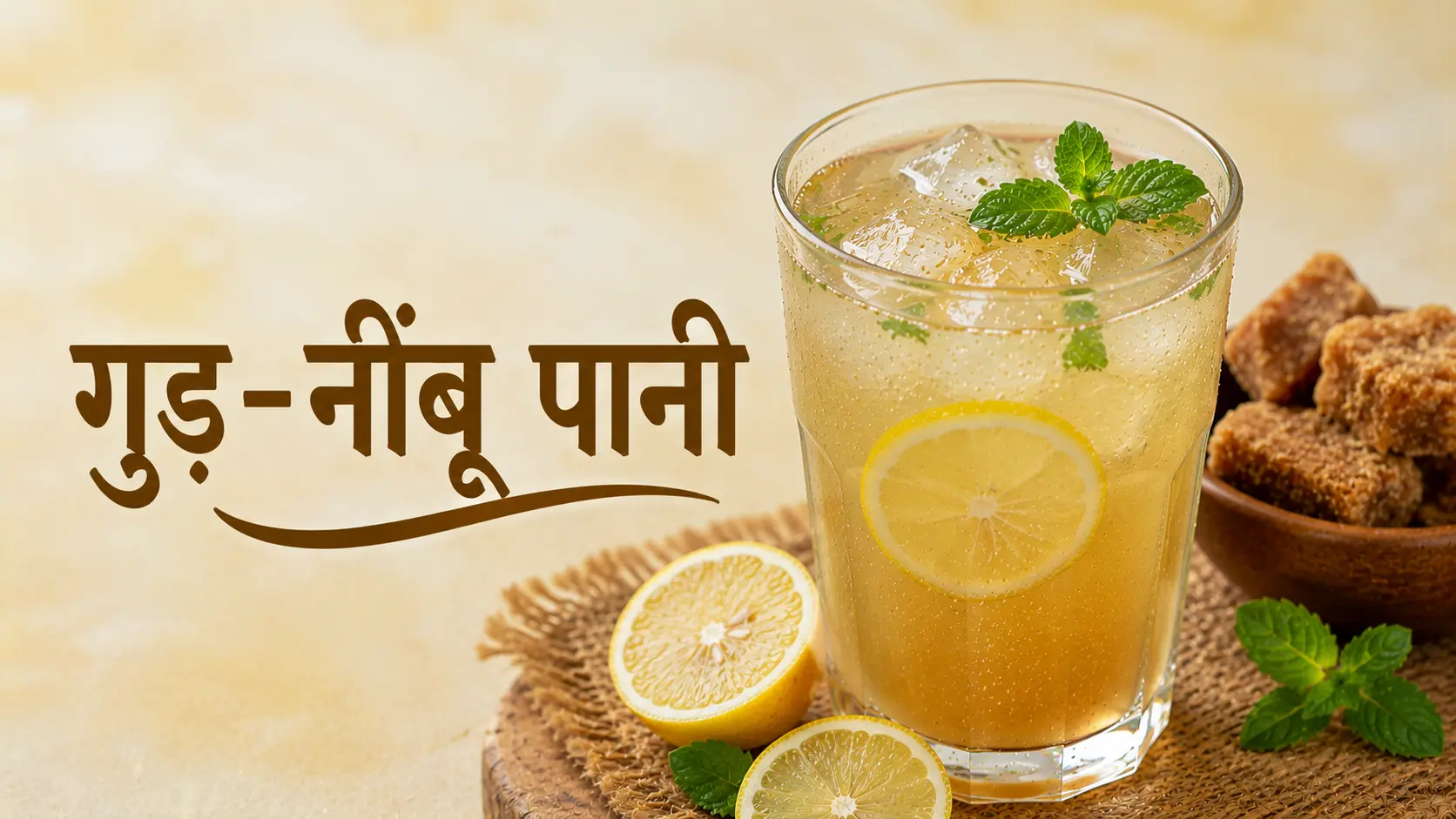 गुड़-नींबू पानी – ताज़गीभरा Gud Nimbu Pani Recipe गर्मियों के लिए