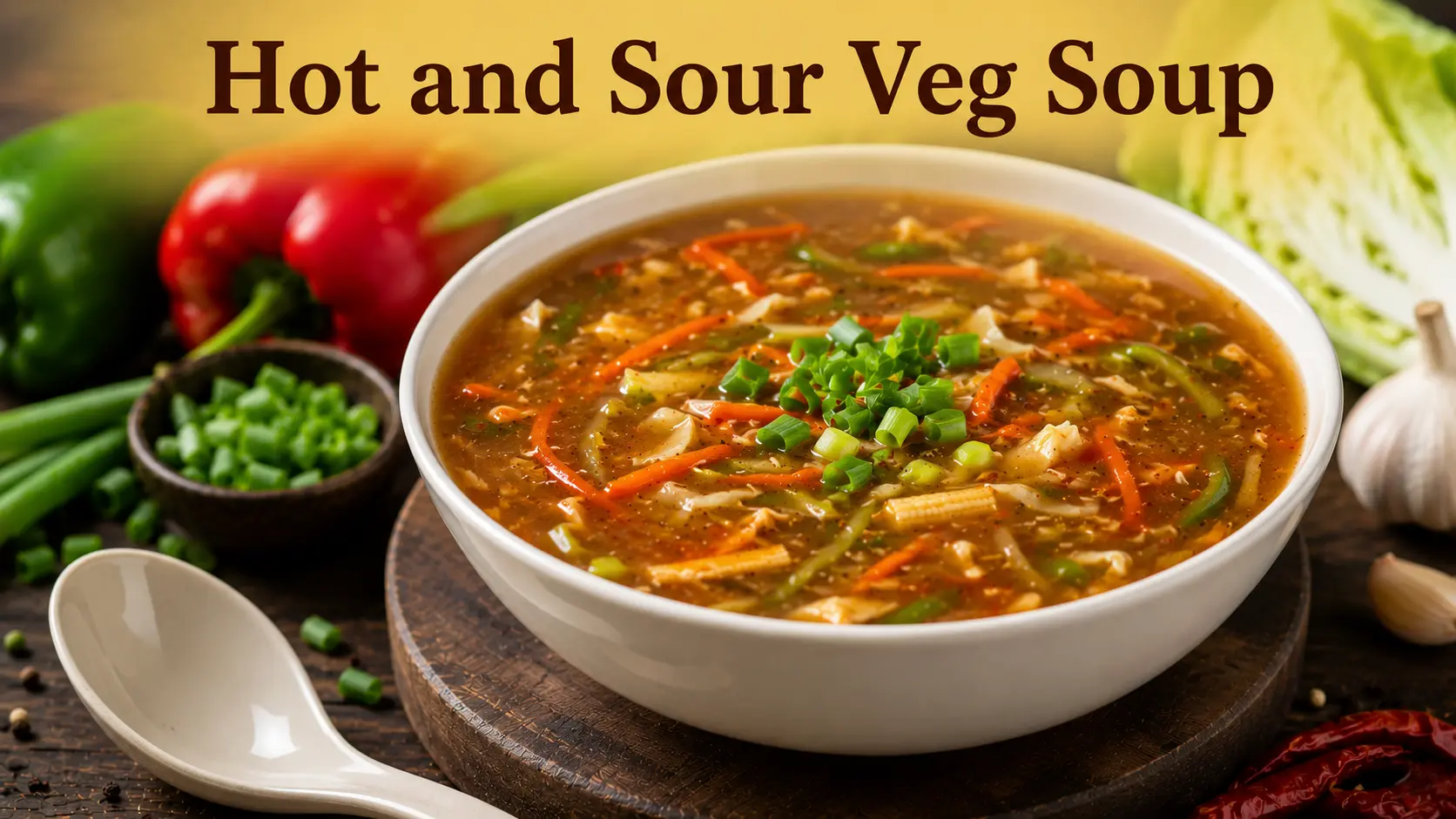 Easy soup recipes में शामिल hot and sour veg soup, हल्का तीखा और खट्टा स्वाद वाला गरमागरम सूप