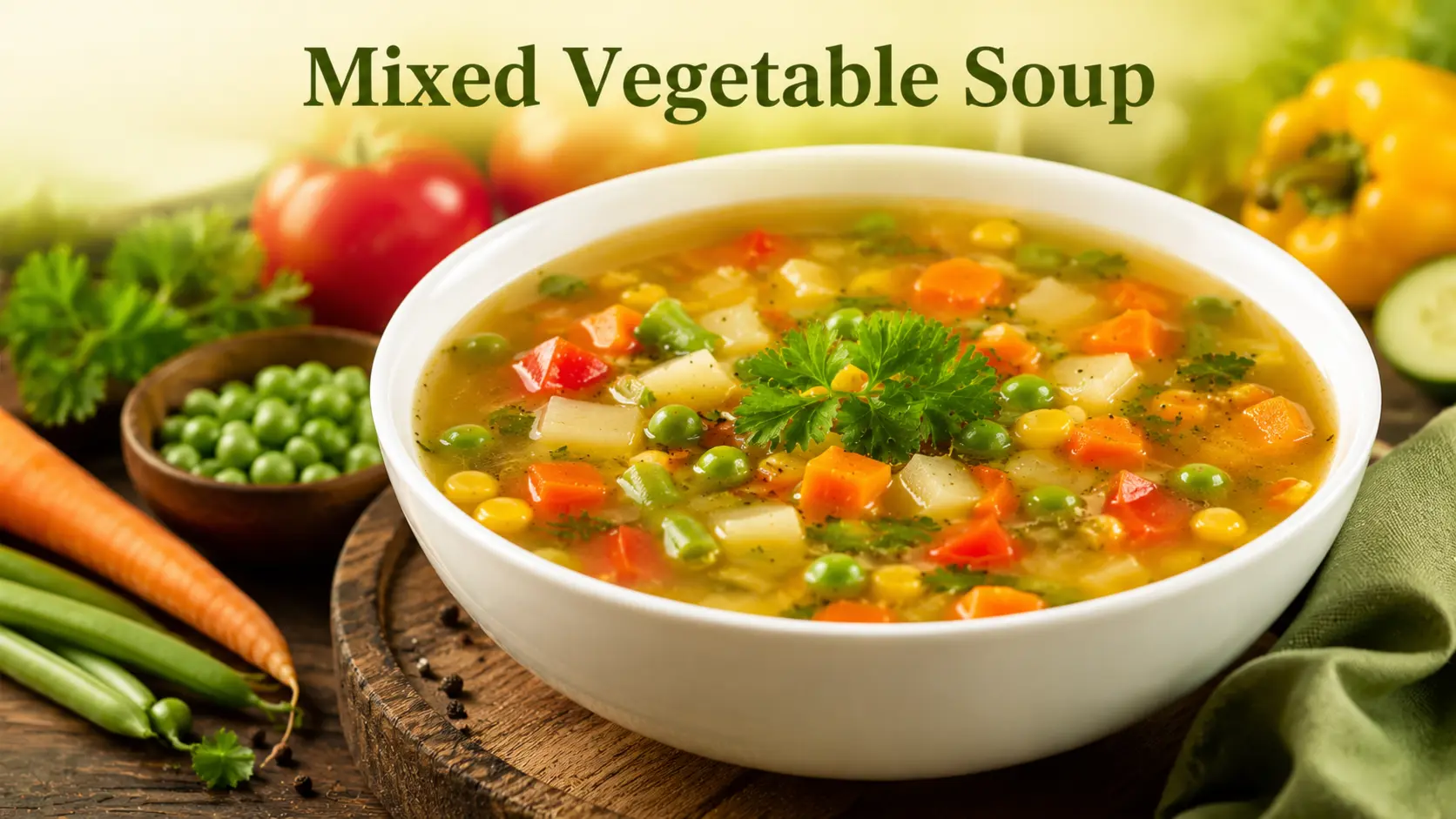 Easy soup recipes में शामिल mixed vegetable soup, घर पर बनी हल्की और स्वादिष्ट सब्जियों वाली गरम सूप