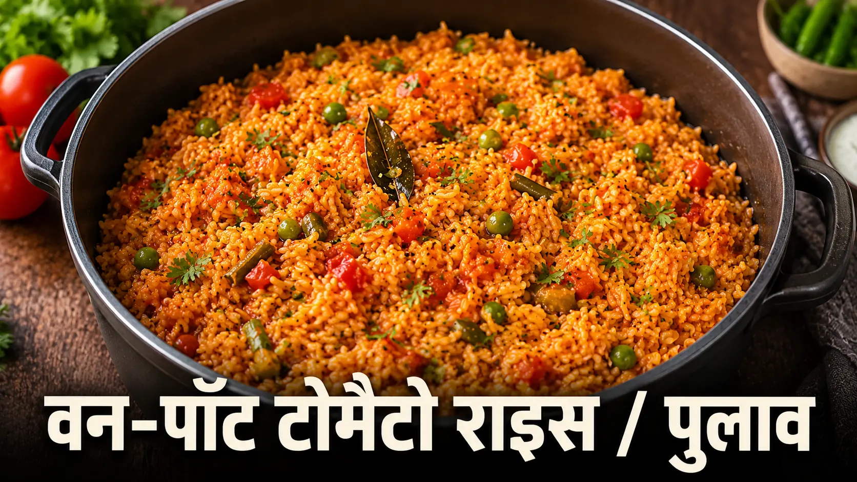 one pot tomato rice pulao easy quick dinner recipe in cooker