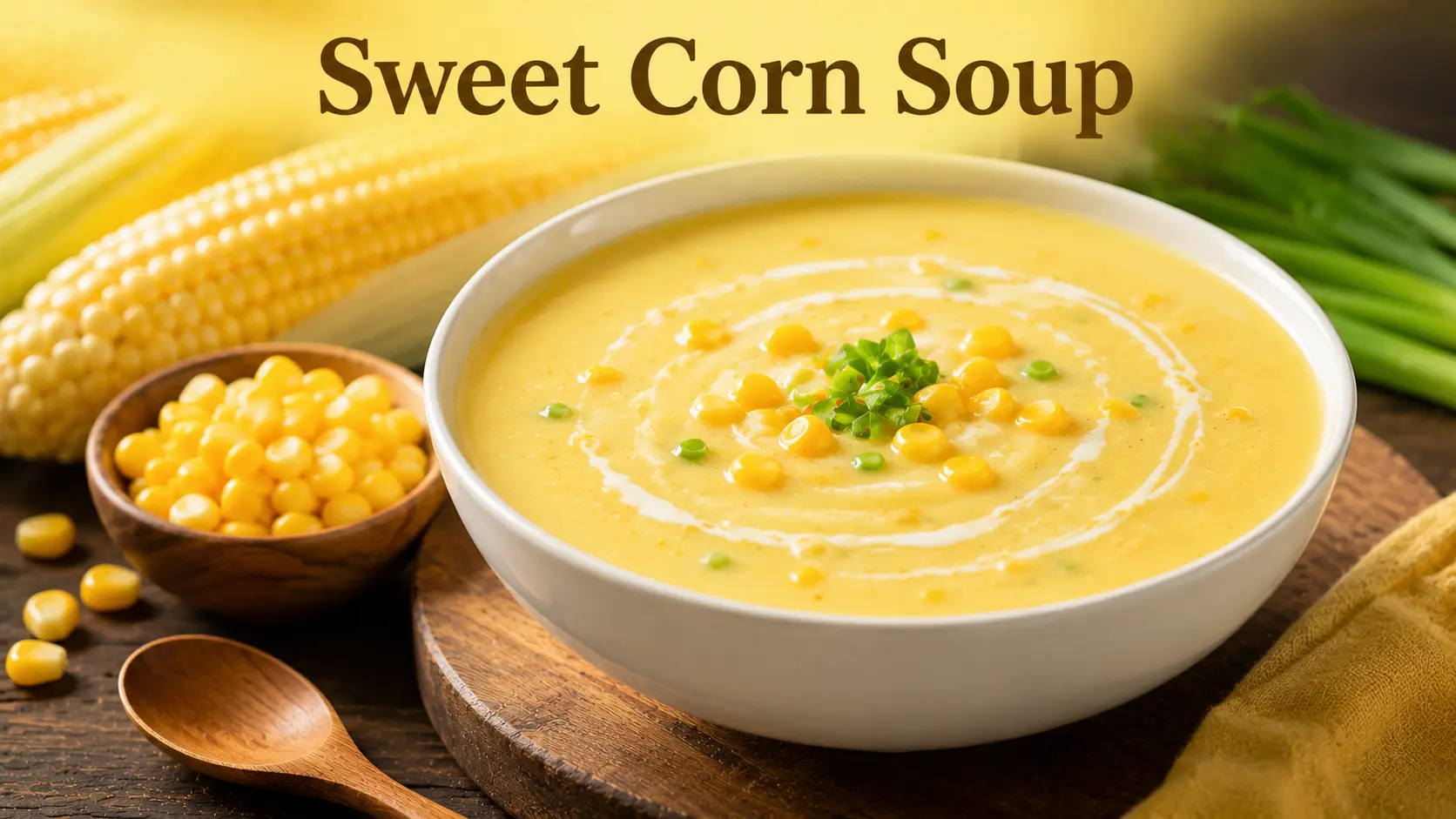 Easy soup recipes में शामिल sweet corn soup, घर पर बना हल्का, creamy और गरमागरम कॉर्न सूप