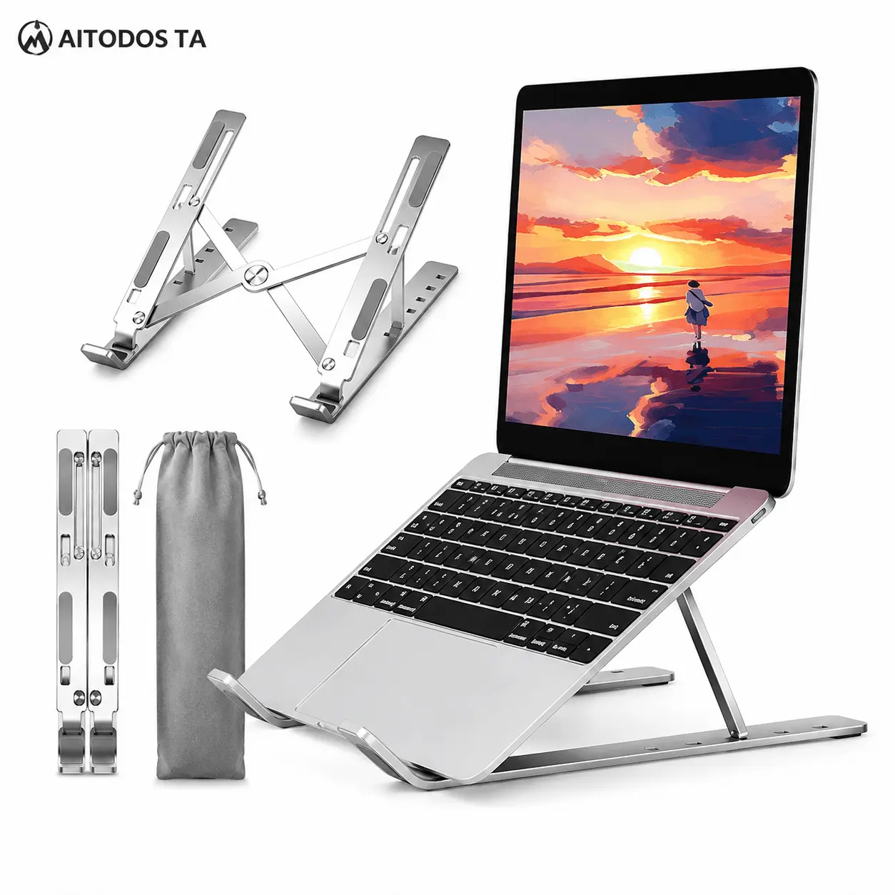 AITODOS TA Adjustable Aluminum Laptop Stand