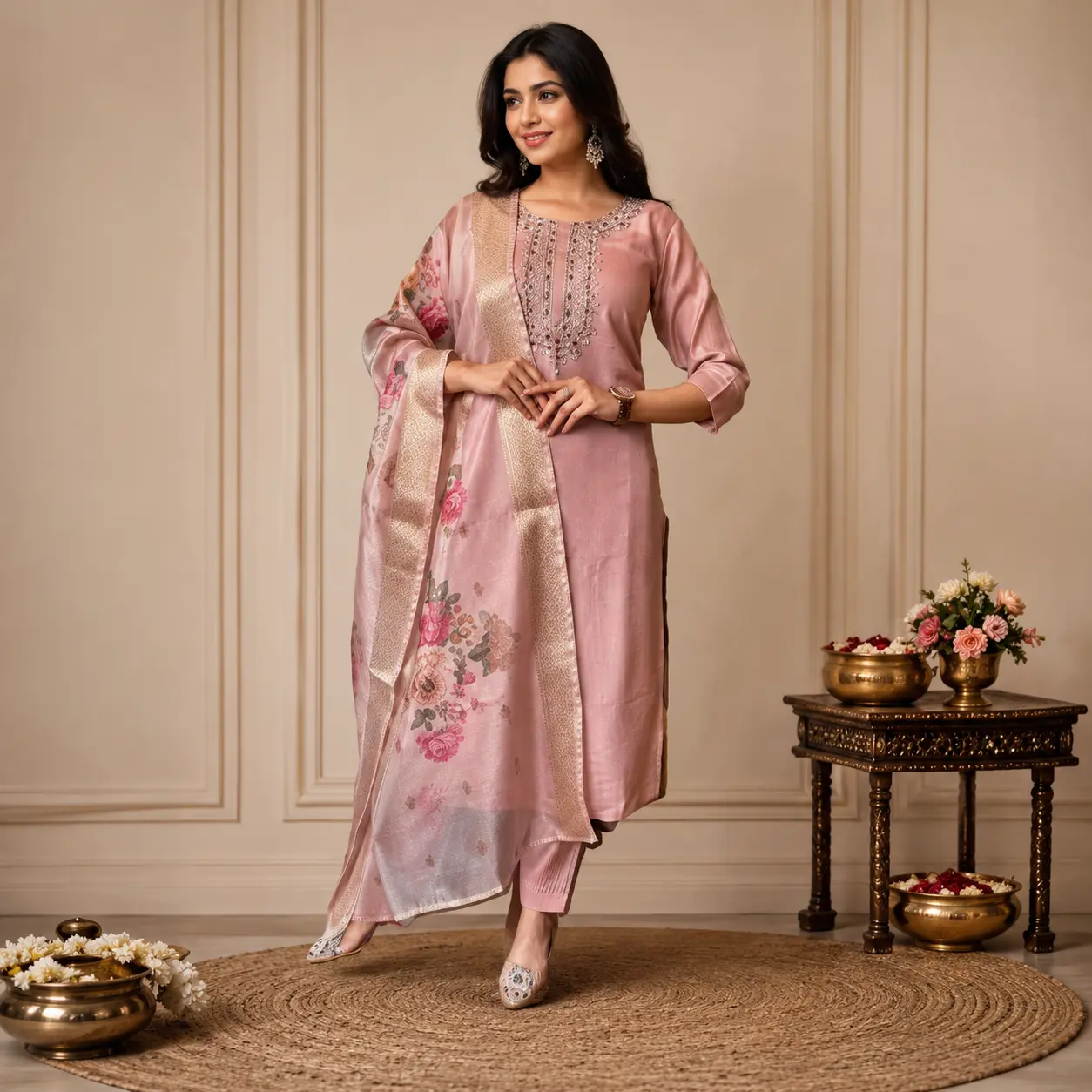 Designer Celebration Kurta Set with Dupatta