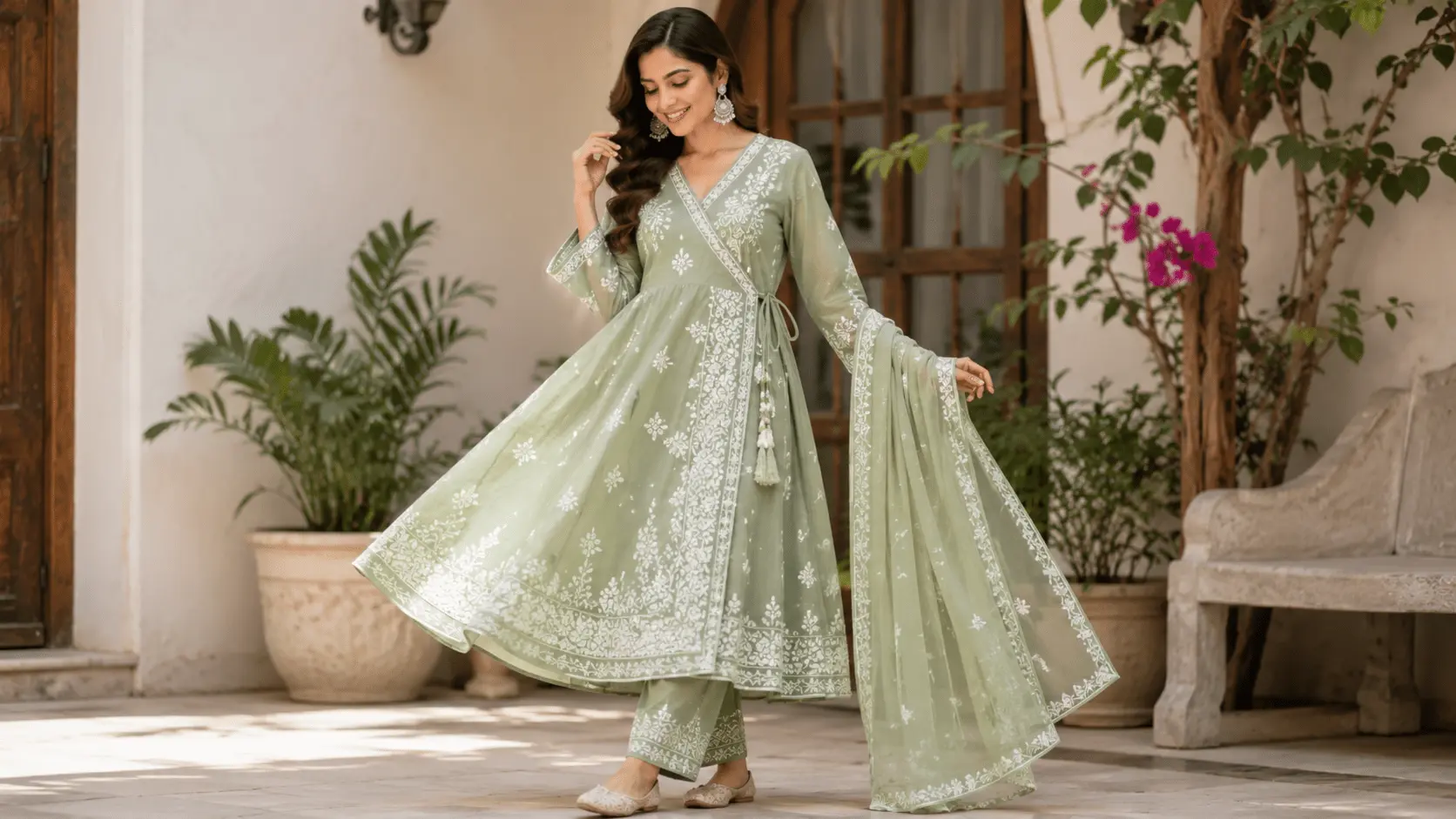 महिलाओं के लिए आरामदायक और स्टाइलिश Cotton Chikankari Kurta Set, गर्मियों के लिए हल्का और breathable एथनिक कुर्ता सेट