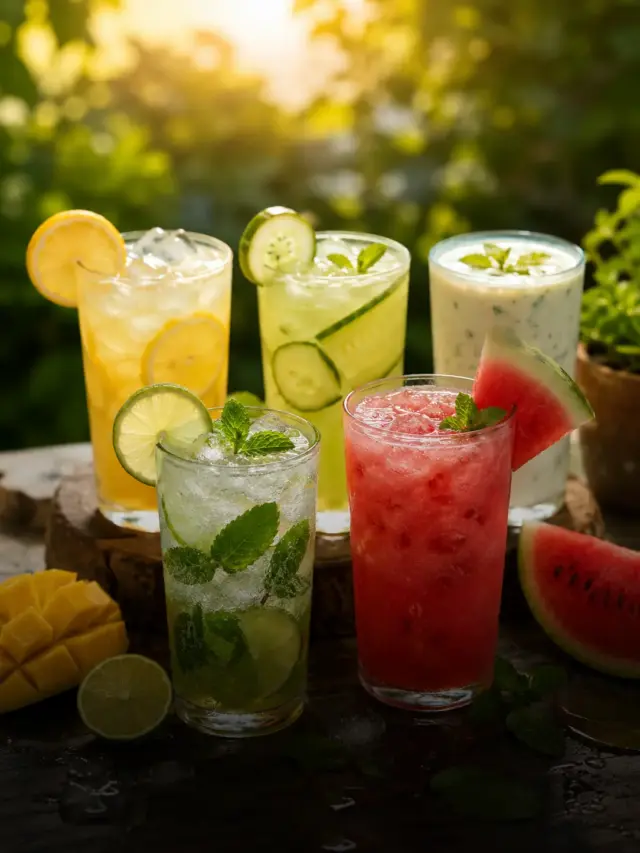 गर्मी छू मंतर! 5 मिनट में बनने वाले Refreshing Summer Drinks का रंग-बिरंगा संग्रह