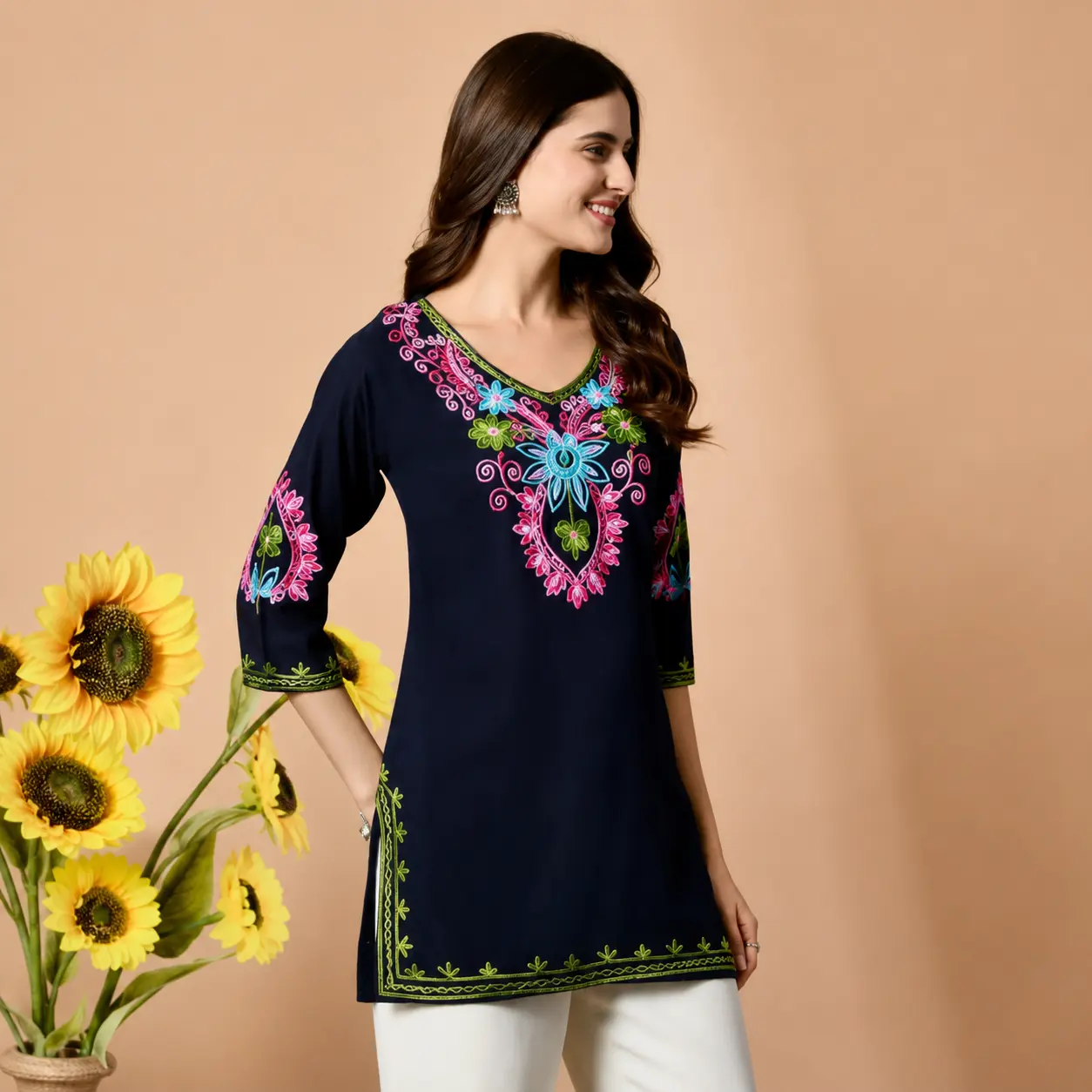 Navy Kurti