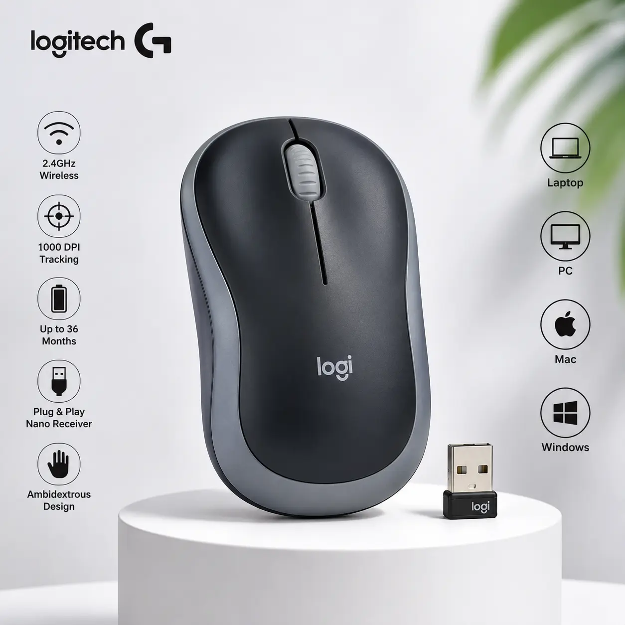 Logitech M186 Wireless Mouse